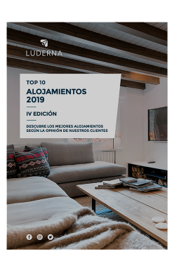 Top 10 mejores alojamientos 2019